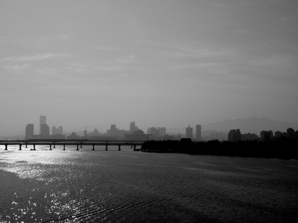 Yoido Seoul in Black and White by youare@stephan