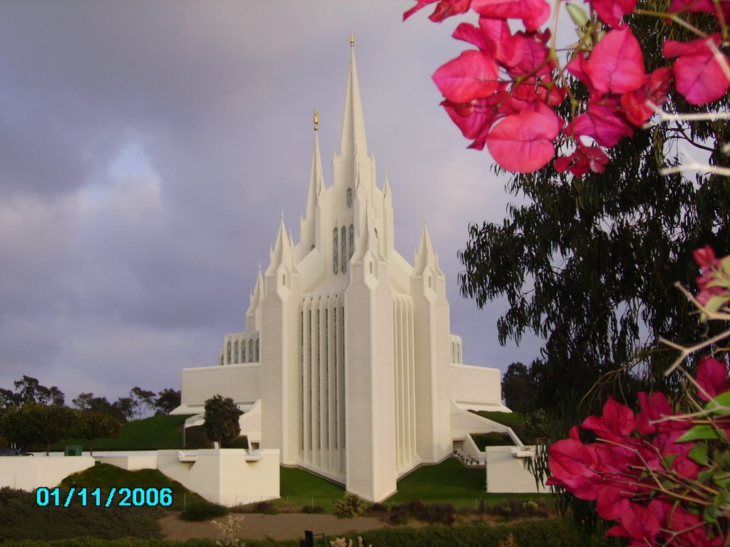 Irina near Mormon Temple in San Diego by Irina Neklyudova