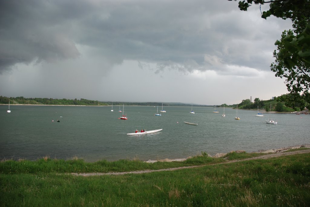 Storm Coming to the Glenmore Reservoir by Conrad Nay