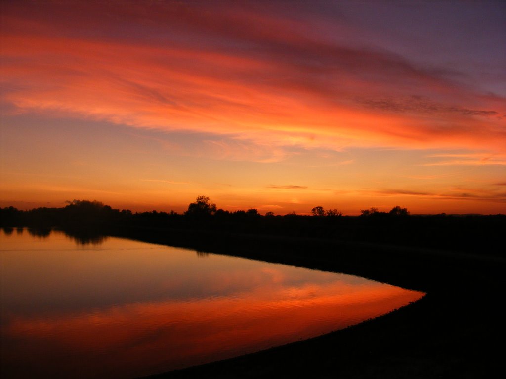 Sunset at Startops. by Lionel Hamm.