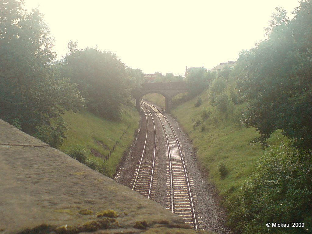 Railway Line Towards to Manchester, Ashton Under Lyne, Lancashire, England. UK by mickaul