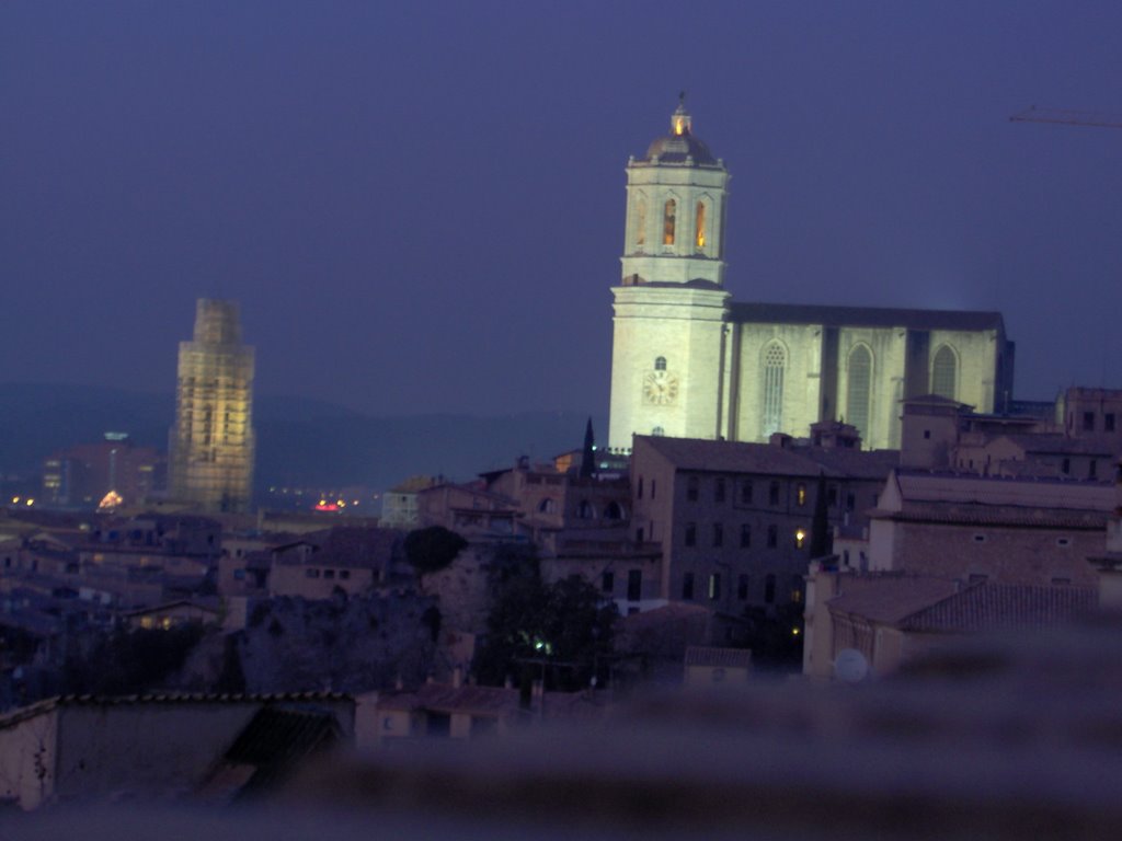 Catedral Girona de Noche by Julio Mora