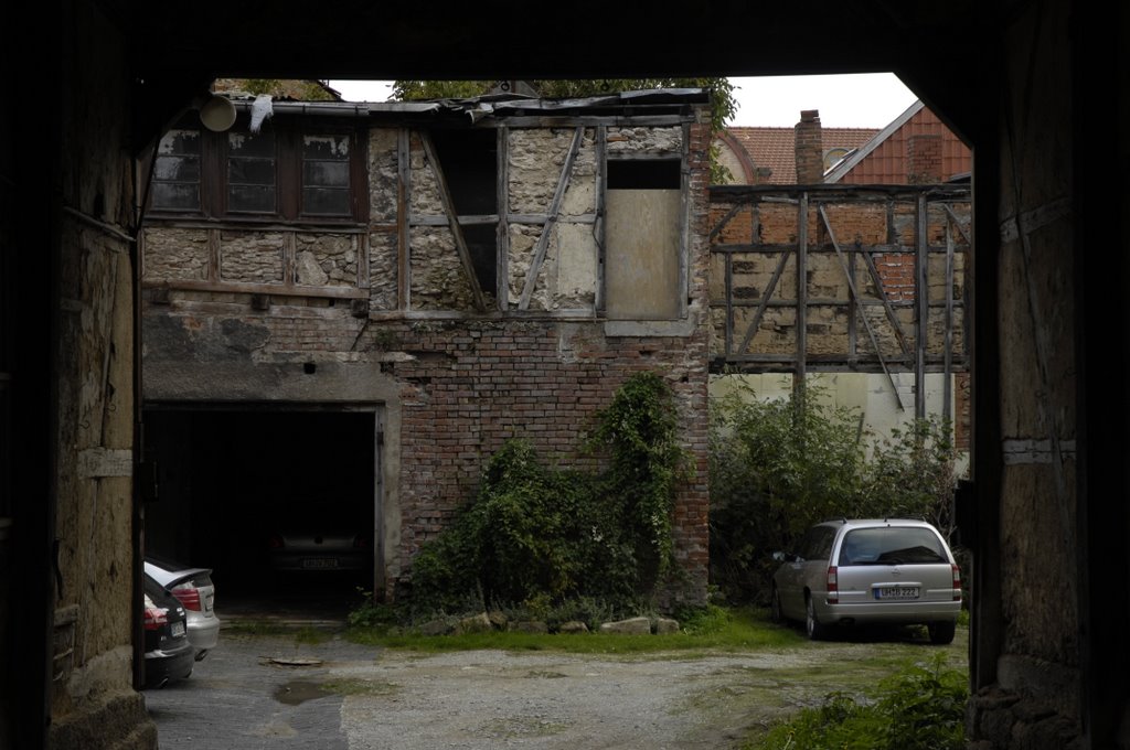 Mühlhausen (Thüringen), Innenhof Herrenstraße by Uwe Gehring