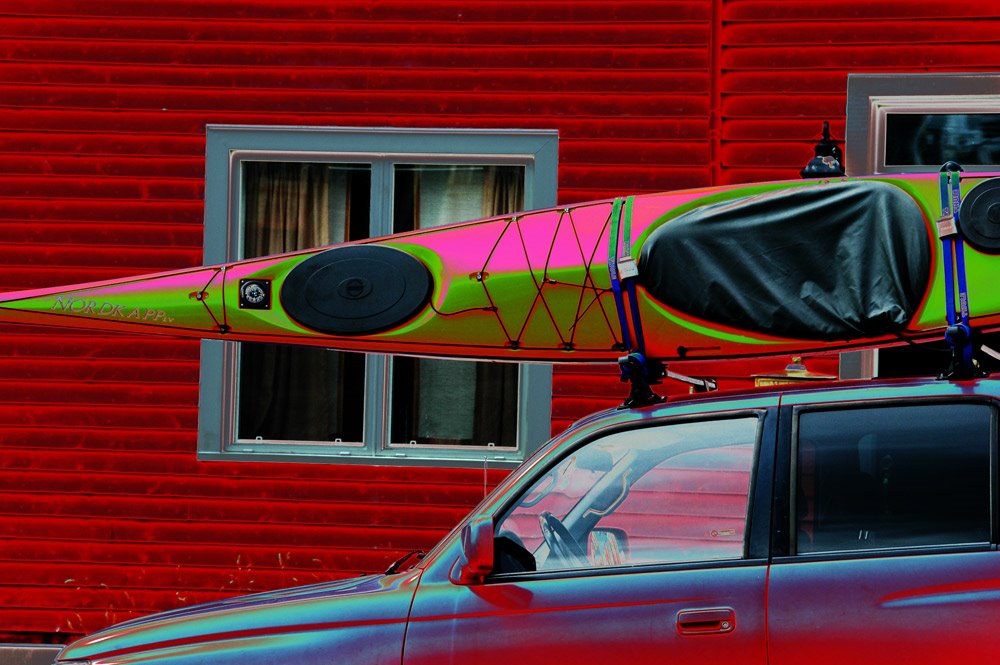 Kayaking downtown, St. Johns, NL, Canada by hellerpictures