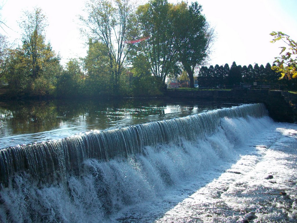 Ashuelot River Park Waterfall by D.Campbell