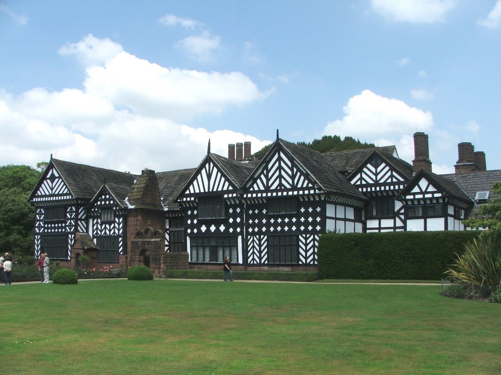 Speke Hall - south face by John Goodall