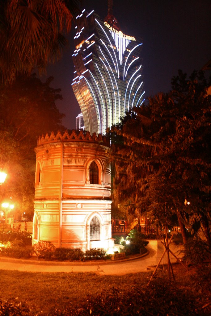 Taken from St Francis Gardens with Grand Lisboa Casino in Background, Macau by wooey64