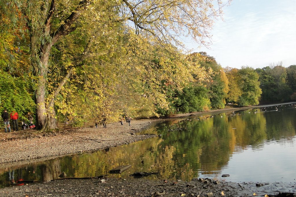 Schöner Herbsttag im Stadtpark by Norbert Hähle