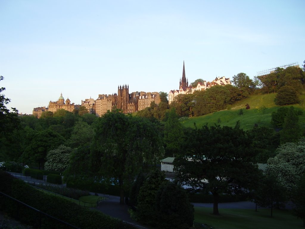 The Old Town From Princess Street by frank begley