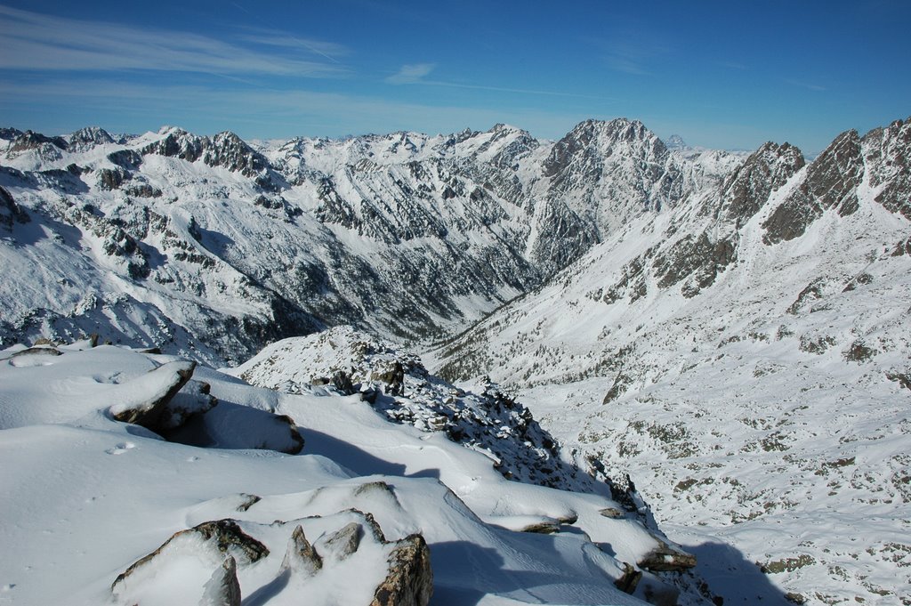 Cime du Mercantour - panorama verso la Valle Gesso - Piano della Casa by Luca78