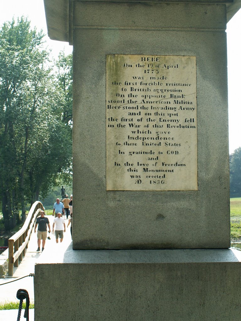 Old North Bridge Sign by Dana Jensen