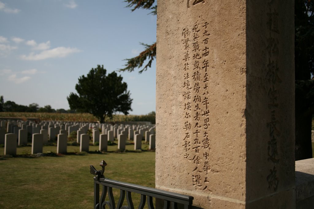 Cimetière Chinois de Nolette, Noyelles-sur-Mer, Somme, Picardie, France by Hans Sterkendries