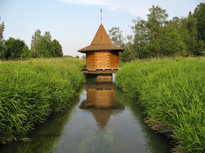 Font on the river. Купель на реке. by abertan