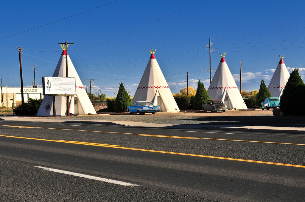 The famous Wigwam Motel on Historic Route 66, Holbrook, Arizona. by Fred Henstridge