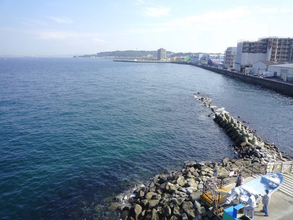 海辺つり公園から走水方面(View from Seaside fishing park) by 9m2ji1etu