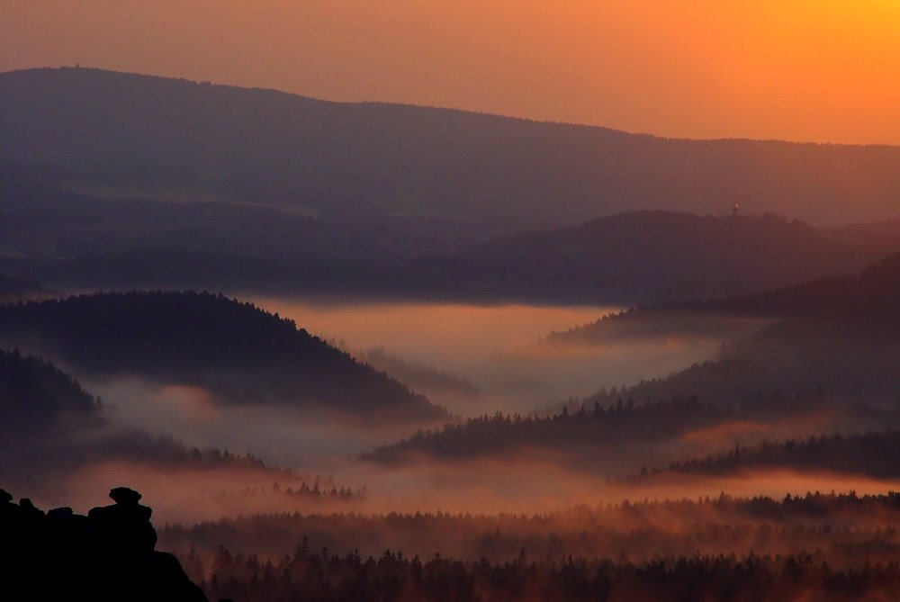 Blick von den Schrammsteinen, Sächsische Schweiz by mc-murdok