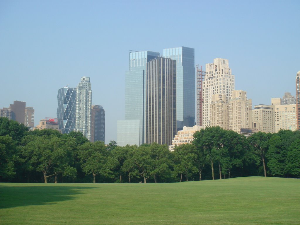 Central Park with Warner Building by liochan