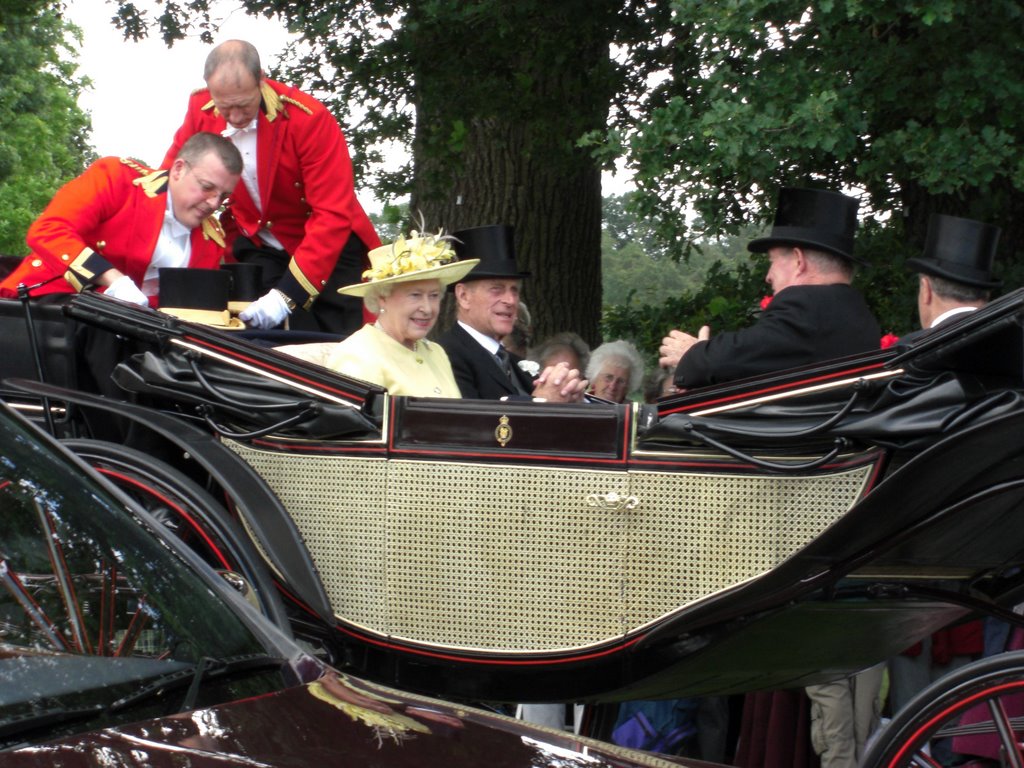 Queen Elizabeth II and Prince Philip, Duke of Edinburgh on their way to Ascot racecourse 20th June 2007 by gteapot