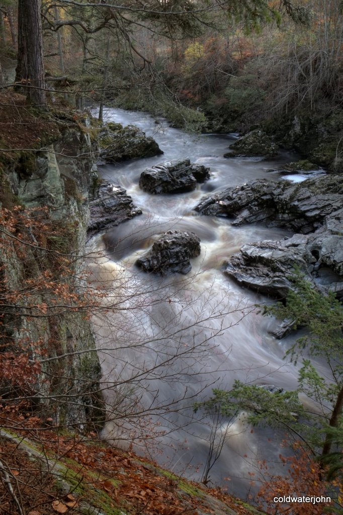 River Findhorn in flood by coldwaterjohn