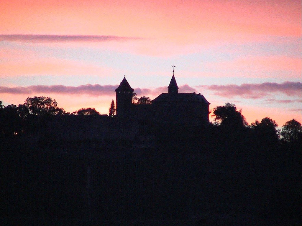 Schloss Eberstein gesehen von Hilpertsau by illigk