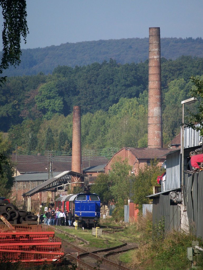 Bahnhof Dörentrup - Mit Zug by Benno_van_Wurst