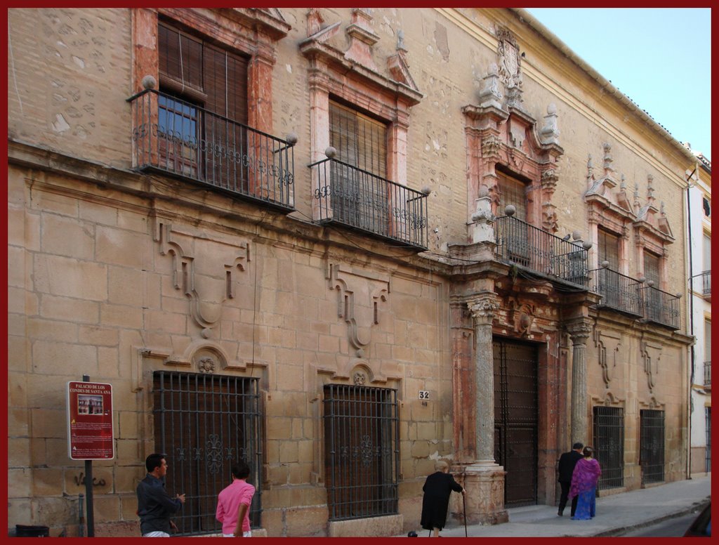 Fachada de casa palacio condes de Santa Ana by Juan Cuenca