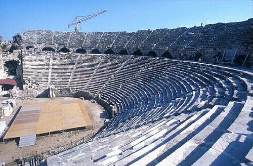 Old Roman Theatre at Side by Cem Karan