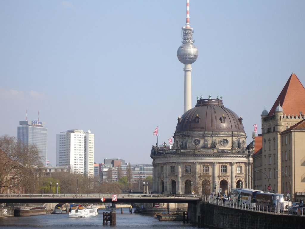 Bodemuseum and Fernsehturm by Woodruff