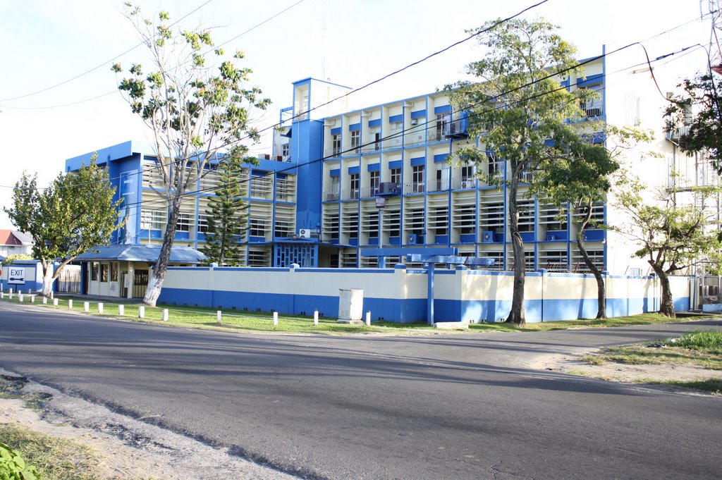 Guyana Telephone and Telegraph Company Brickdam Office from West by ksmoses