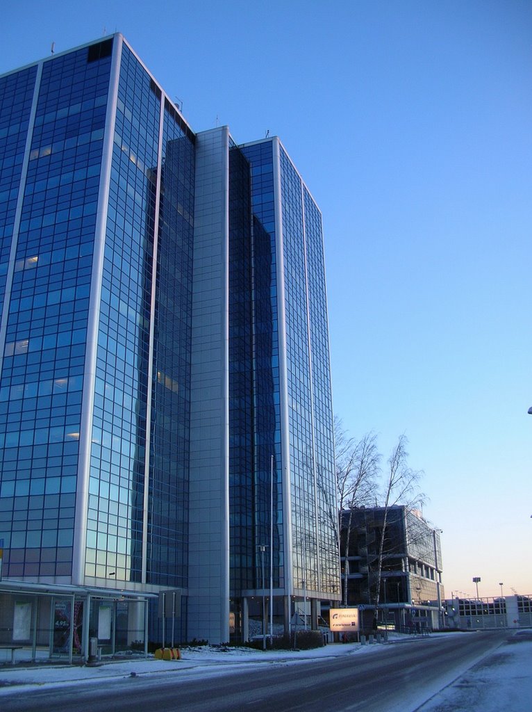 TOTO office building on a winter morning by Petteri Kantokari