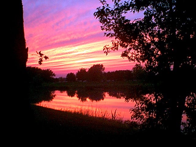 Running Creek Sunset 2004 by Teeech