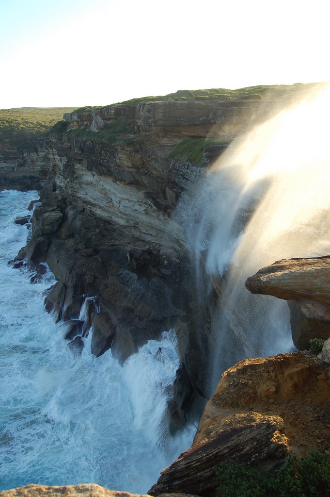 Wind Blown Waterfall by Daniel Hutchings