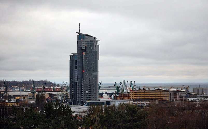 Gdynia - Sea Towers - widok z Kamiennej Góry by AnnaJolanta 3