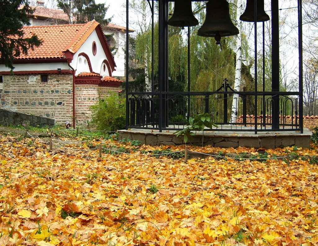 The Church at the Dragalevtsi monastery, 14 th century , Sofia by Valery VALAZ