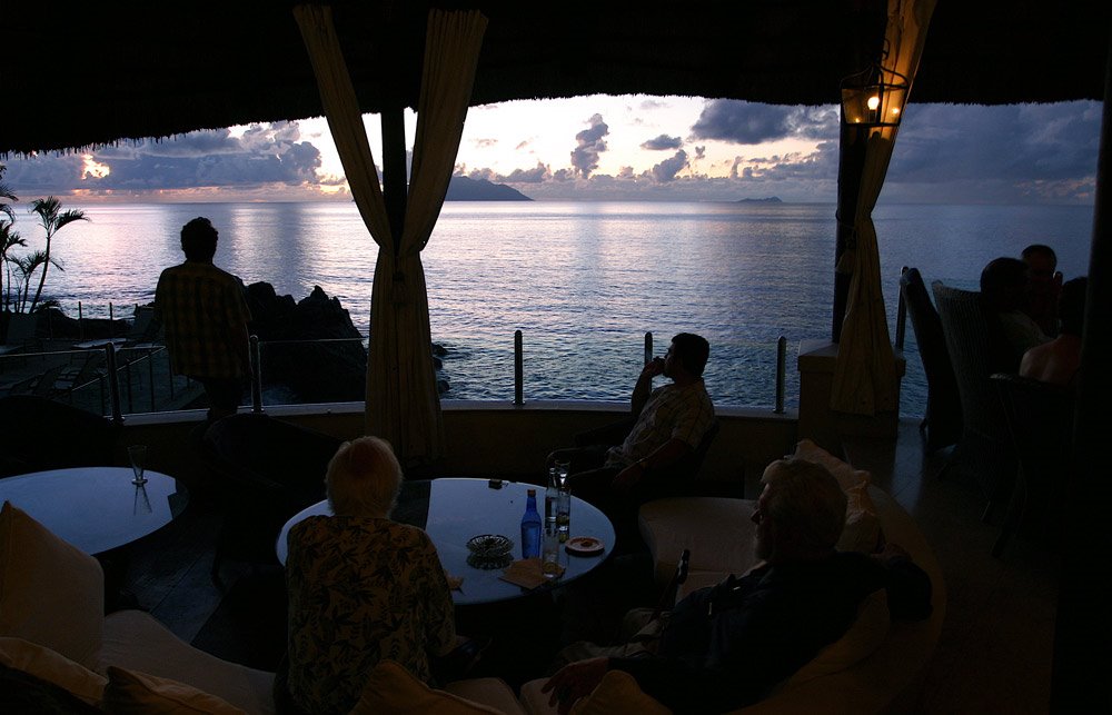 Sunset Beach - Sihlouette Island - For Jerry by Joe Hunt