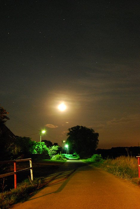 Full Moon above Obrzycko by kjanis