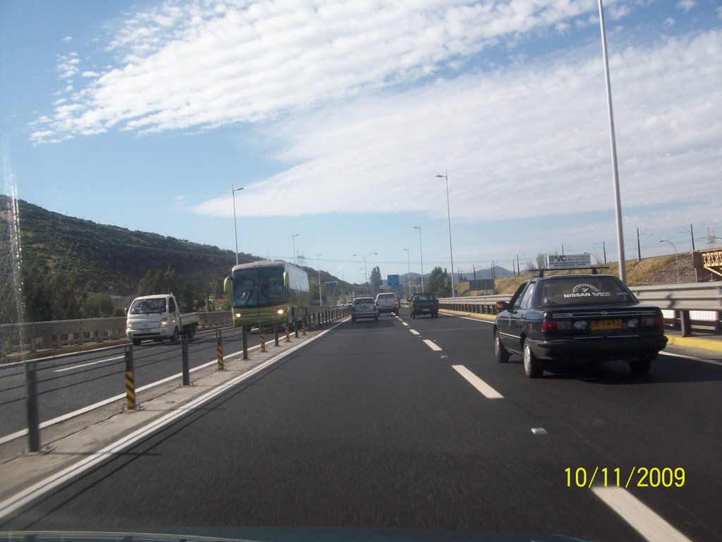 Buin Santiago. Puente Maipo. Autopista Central. by Ignacio Paredes