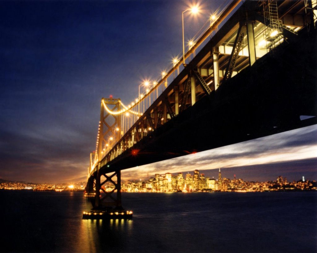 Bay Bridge Sunset by eyefly