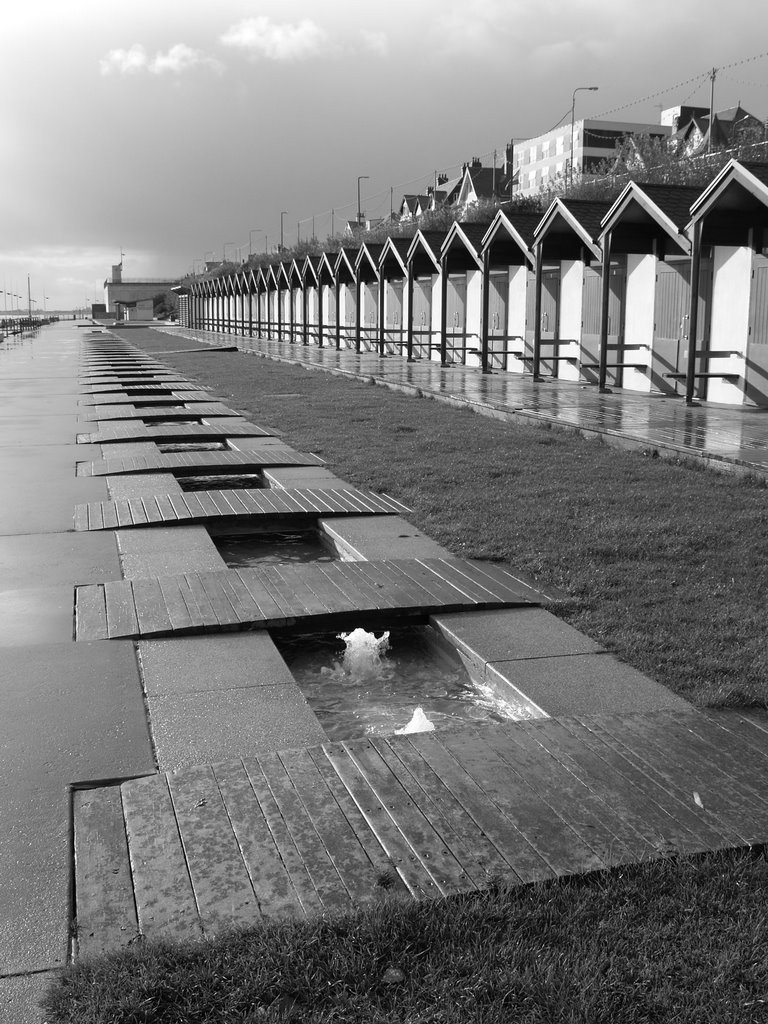 Bridlington, South Beach chalets in winter by djh4milton