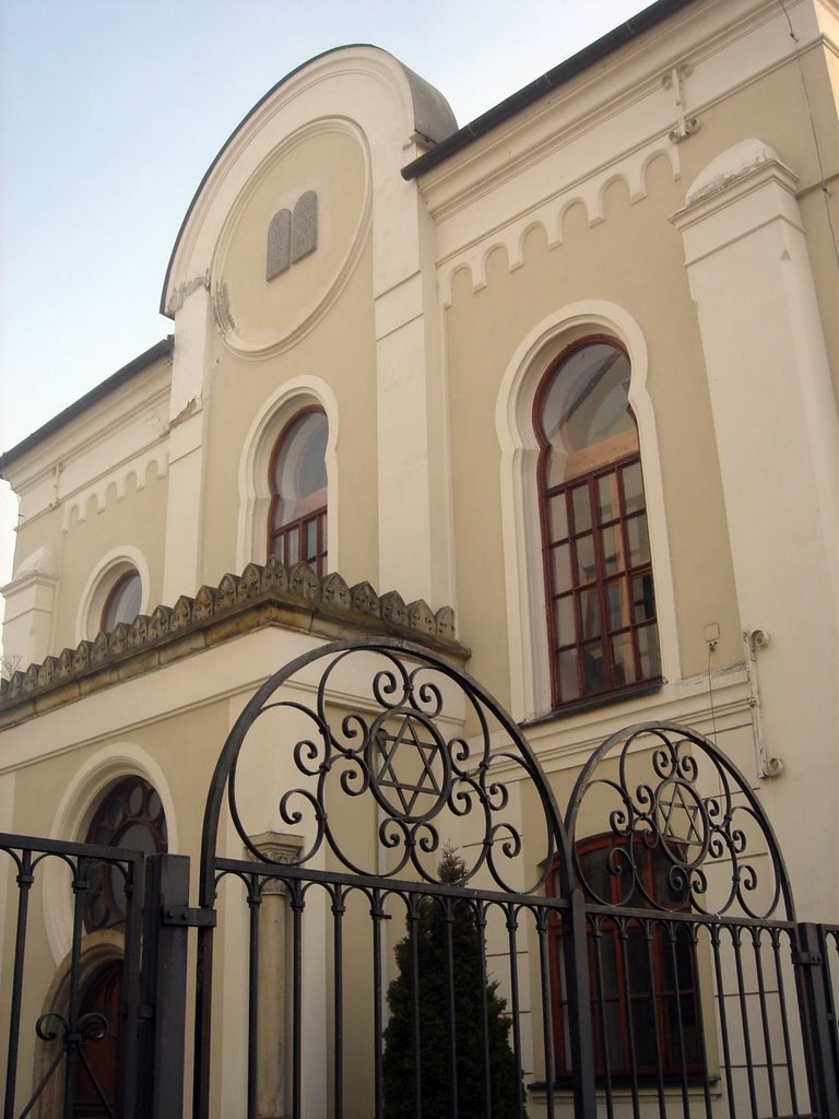 Louny - Hilbertova - View NE on former Synagogue 1871 by txllxt