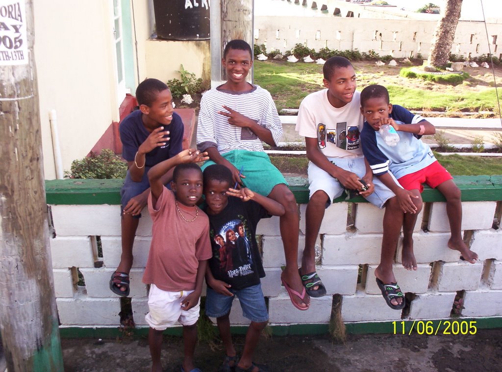 Children of St Lucia greet us by Tom Krukow