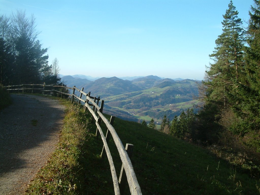 Wanderweg 404 - view from Stockerhütte - 734m (19 Nov 2009) by SmithPM