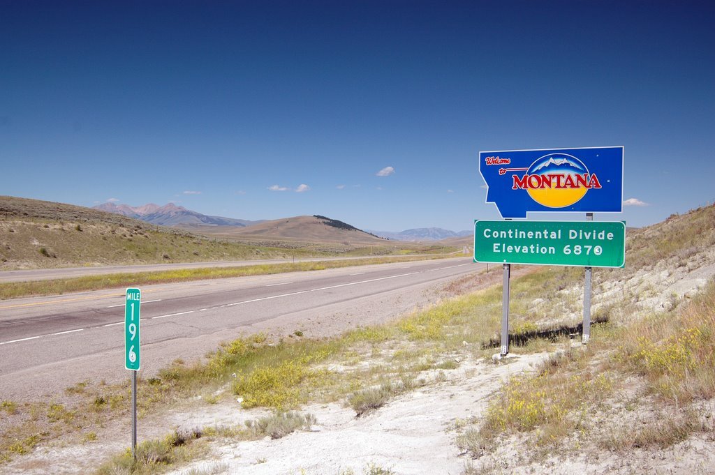 Idaho/Montana State Line by Preston Low