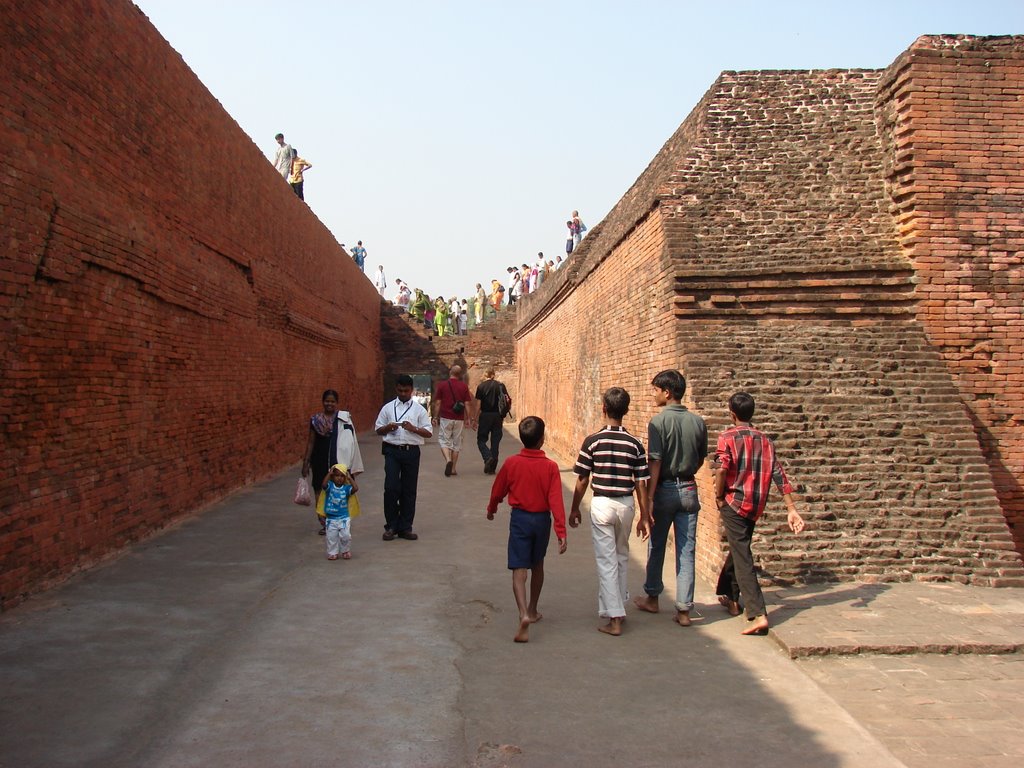 Nalanda the Buddhist University ruins. India by diana-metellica