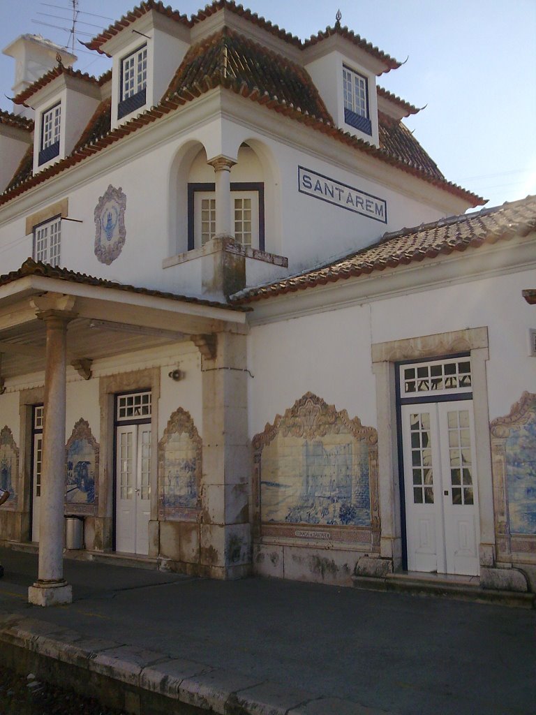 Pormenor da estação de Santarem by A. Miranda