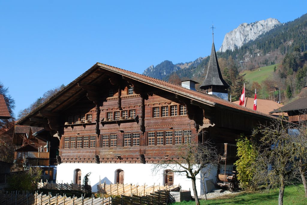 Switzerland, Simmental (Erlenbach), rural architecture 18th century. by kurt.fotosuisse