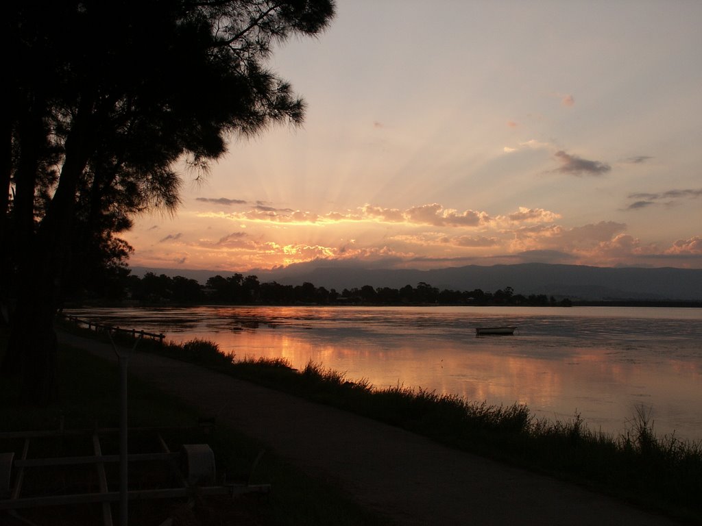 Sunset on Lake Illawarra (Oak Flats) by csnow