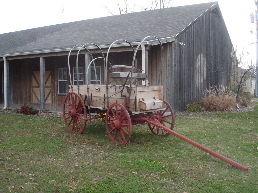 Covered wagon outside the Pony Express Museum by nholt769