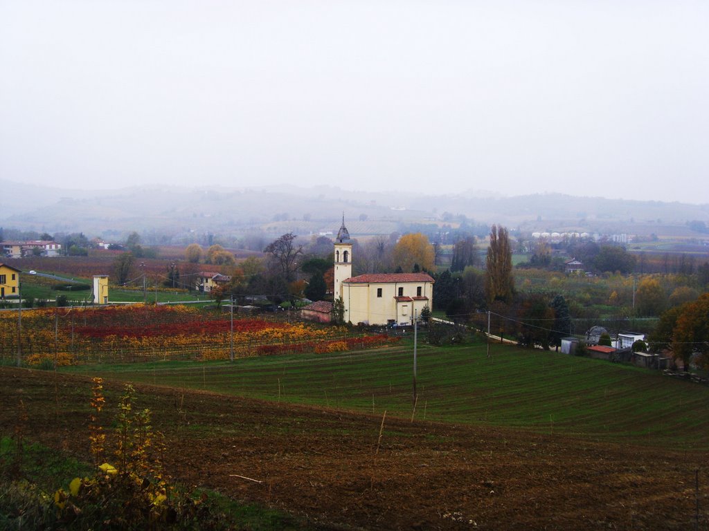 Vallata del Senio e chiesa di Tebano (Ra) by esse est reminisci (SAVE PANORAMIO)