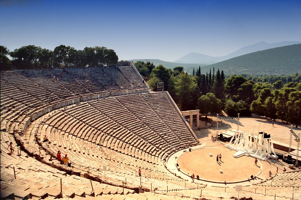 The theatre at Epidavros by Johan VN